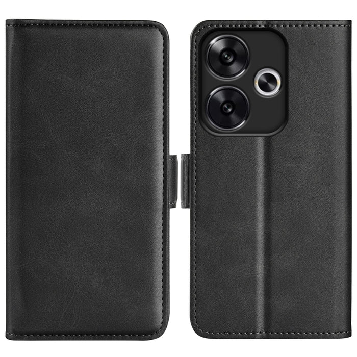 Funda de teléfono de cuero con tapa horizontal con hebilla magnética de doble cara, For Xiaomi Redmi Note 14 Pro+, For Xiaomi Redmi Note 14 Pro 5G, For Xiaomi 14T Pro, For Xiaomi 14T, For Xiaomi Redmi 14C 4G, For Xiaomi Redmi K70 Ultra                 ...