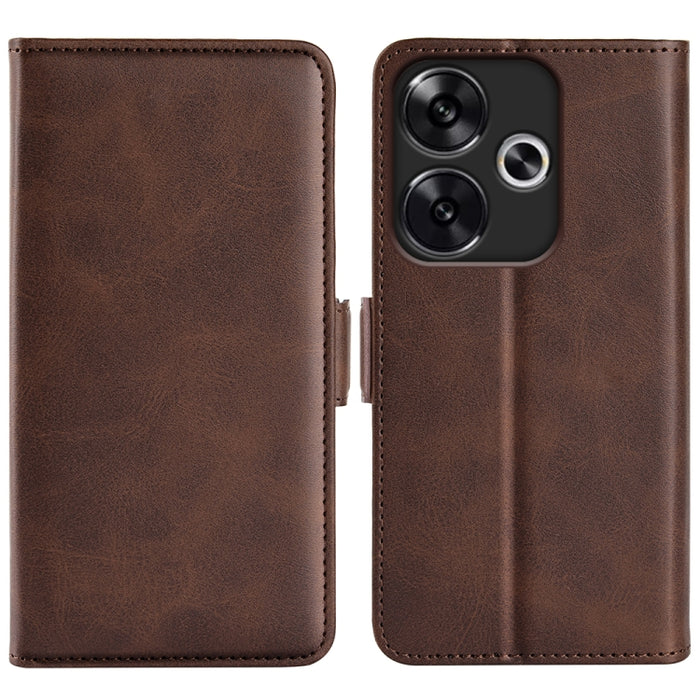 Funda de teléfono de cuero con tapa horizontal con hebilla magnética de doble cara, For Xiaomi Redmi Note 14 Pro+, For Xiaomi Redmi Note 14 Pro 5G, For Xiaomi 14T Pro, For Xiaomi 14T, For Xiaomi Redmi 14C 4G, For Xiaomi Redmi K70 Ultra                 ...