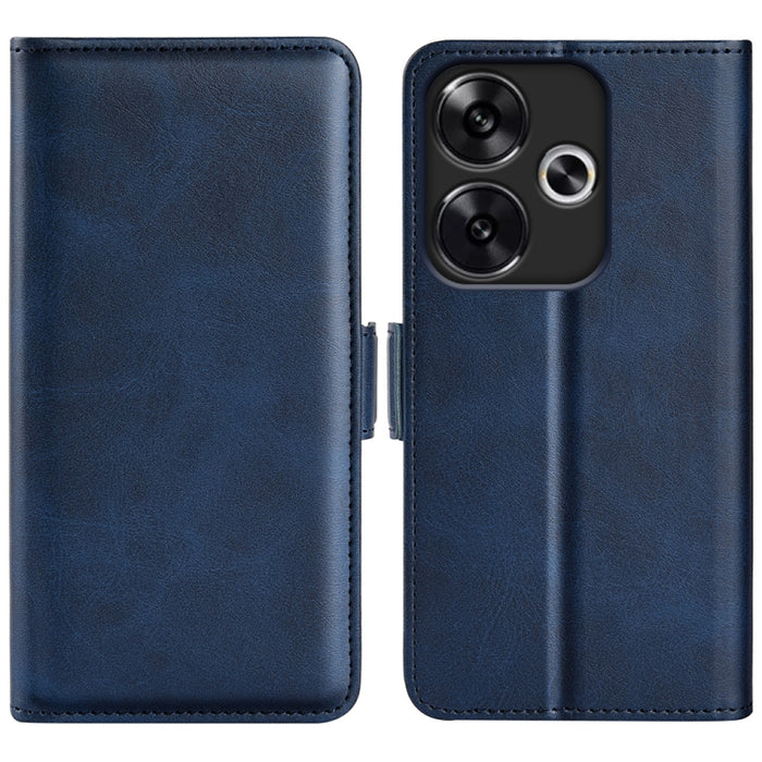 Funda de teléfono de cuero con tapa horizontal con hebilla magnética de doble cara, For Xiaomi Redmi Note 14 Pro+, For Xiaomi Redmi Note 14 Pro 5G, For Xiaomi 14T Pro, For Xiaomi 14T, For Xiaomi Redmi 14C 4G, For Xiaomi Redmi K70 Ultra                 ...