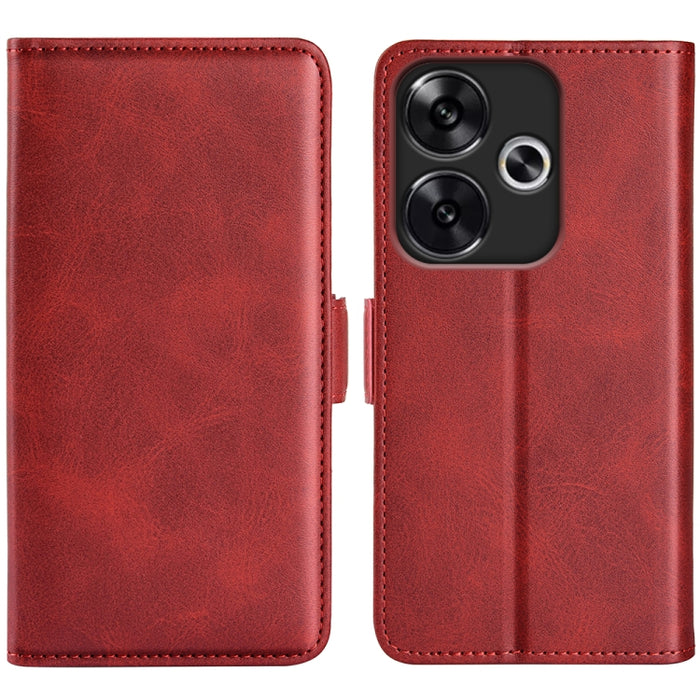 Funda de teléfono de cuero con tapa horizontal con hebilla magnética de doble cara, For Xiaomi Redmi Note 14 Pro+, For Xiaomi Redmi Note 14 Pro 5G, For Xiaomi 14T Pro, For Xiaomi 14T, For Xiaomi Redmi 14C 4G, For Xiaomi Redmi K70 Ultra                 ...