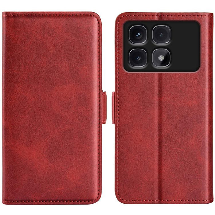 Funda de teléfono de cuero con tapa horizontal con hebilla magnética de doble cara, For Xiaomi Redmi Note 14 Pro+, For Xiaomi Redmi Note 14 Pro 5G, For Xiaomi 14T Pro, For Xiaomi 14T, For Xiaomi Redmi 14C 4G, For Xiaomi Redmi K70 Ultra                 ...