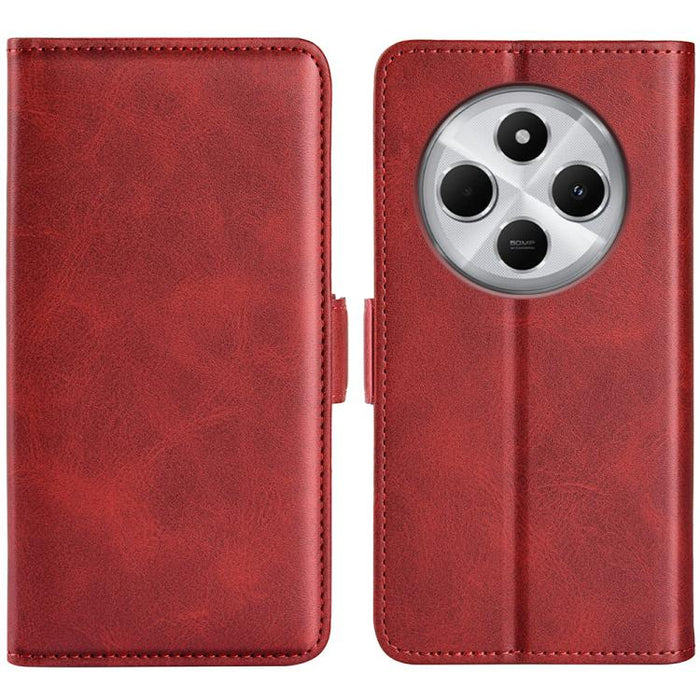 Funda de teléfono de cuero con tapa horizontal con hebilla magnética de doble cara, For Xiaomi Redmi Note 14 Pro+, For Xiaomi Redmi Note 14 Pro 5G, For Xiaomi 14T Pro, For Xiaomi 14T, For Xiaomi Redmi 14C 4G, For Xiaomi Redmi K70 Ultra                 ...