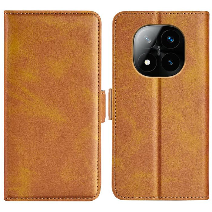 Funda de teléfono de cuero con tapa horizontal con hebilla magnética de doble cara, For Xiaomi Redmi Note 14 Pro+, For Xiaomi Redmi Note 14 Pro 5G, For Xiaomi 14T Pro, For Xiaomi 14T, For Xiaomi Redmi 14C 4G, For Xiaomi Redmi K70 Ultra                 ...