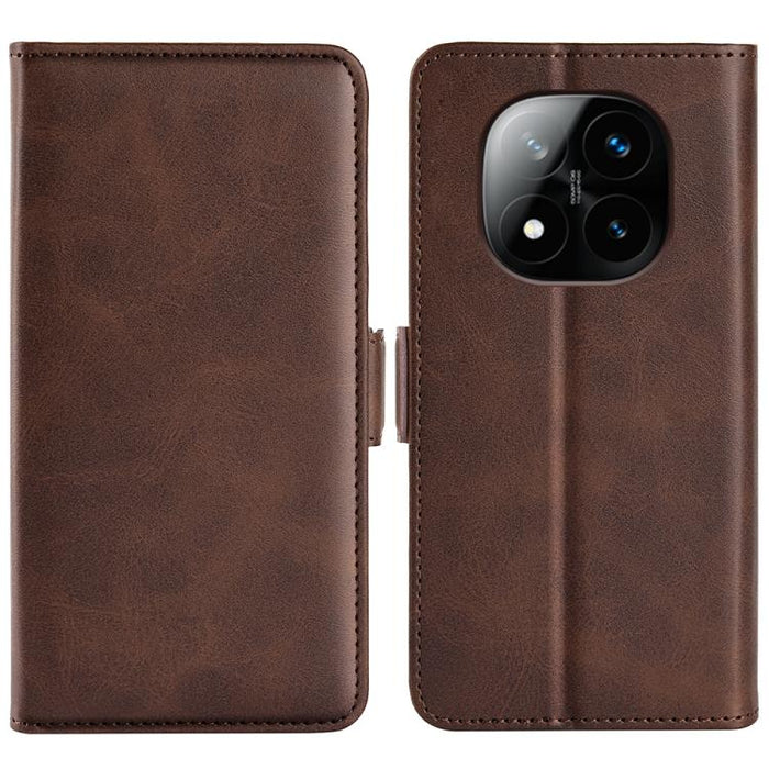 Funda de teléfono de cuero con tapa horizontal con hebilla magnética de doble cara, For Xiaomi Redmi Note 14 Pro+, For Xiaomi Redmi Note 14 Pro 5G, For Xiaomi 14T Pro, For Xiaomi 14T, For Xiaomi Redmi 14C 4G, For Xiaomi Redmi K70 Ultra                 ...