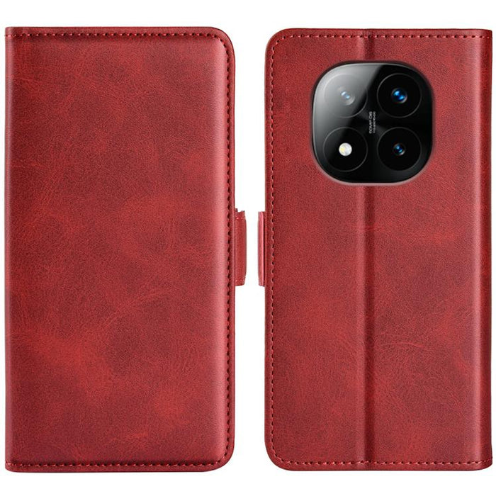 Funda de teléfono de cuero con tapa horizontal con hebilla magnética de doble cara, For Xiaomi Redmi Note 14 Pro+, For Xiaomi Redmi Note 14 Pro 5G, For Xiaomi 14T Pro, For Xiaomi 14T, For Xiaomi Redmi 14C 4G, For Xiaomi Redmi K70 Ultra                 ...