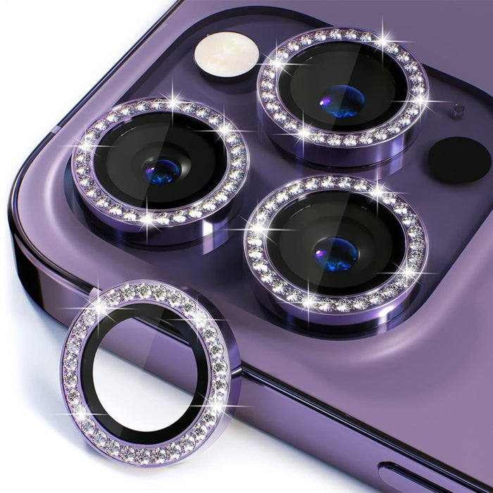 ENKAY AR Antirreflectante Anillo de Diamante Individual Lente de Cámara Vidrio Película Completa, For iPhone 17, For iPhone 17 Pro / 17 Pro Max, For iPhone 15 Pro / 15 Pro Max, For iPhone 15 / 15 Plus
