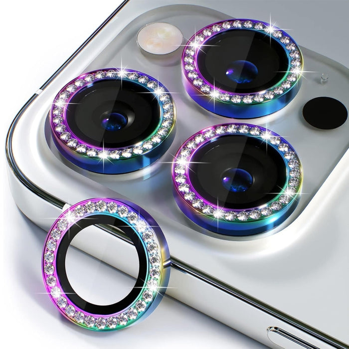 ENKAY AR Antirreflectante Anillo de Diamante Individual Lente de Cámara Vidrio Película Completa, For iPhone 17, For iPhone 17 Pro / 17 Pro Max, For iPhone 15 Pro / 15 Pro Max, For iPhone 15 / 15 Plus