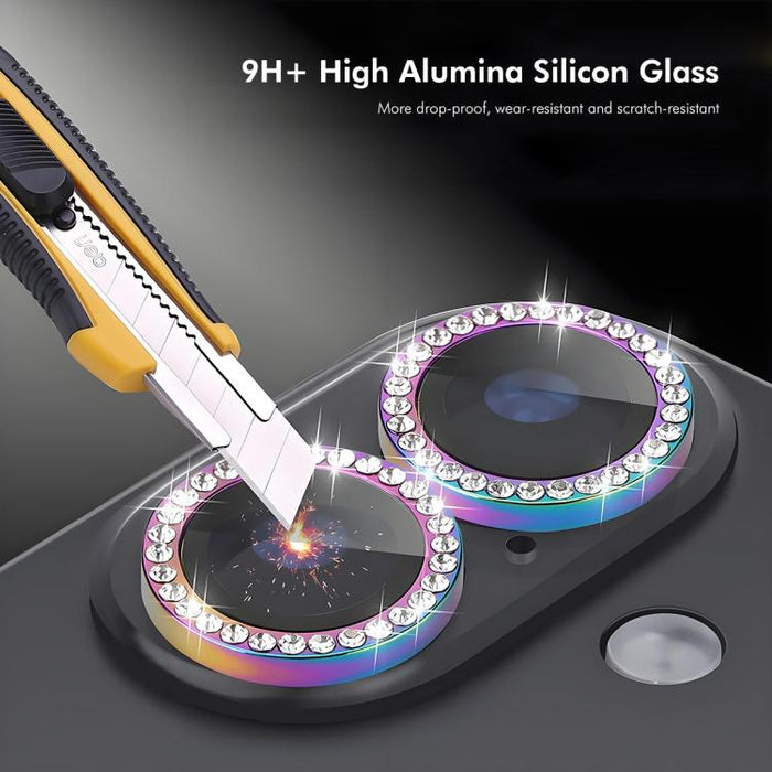ENKAY AR Antirreflectante Anillo de Diamante Individual Lente de Cámara Vidrio Película Completa, For iPhone 17, For iPhone 17 Pro / 17 Pro Max, For iPhone 15 Pro / 15 Pro Max, For iPhone 15 / 15 Plus