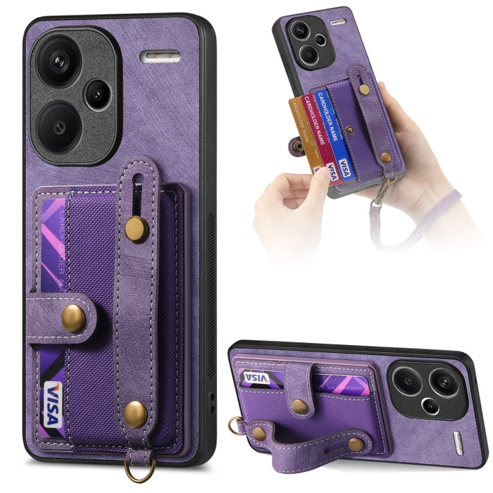 Caja retro del teléfono de la parte posterior del cuero de la cartera de la pulsera cruzada, For Xiaomi Redmi Note 13 Pro 4G, For Xiaomi 14 Pro, For Xiaomi 14, For Xiaomi Redmi Note 13, For Xiaomi Redmi Note 13 Pro+, For Xiaomi Redmi Note 13 Pro 5G    ...