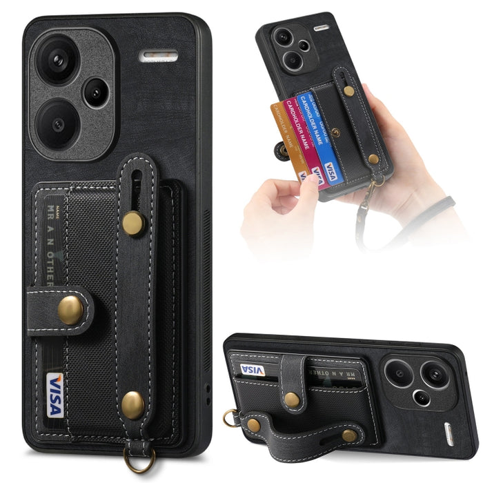 Caja retro del teléfono de la parte posterior del cuero de la cartera de la pulsera cruzada, For Xiaomi Redmi Note 13 Pro 4G, For Xiaomi 14 Pro, For Xiaomi 14, For Xiaomi Redmi Note 13, For Xiaomi Redmi Note 13 Pro+, For Xiaomi Redmi Note 13 Pro 5G    ...