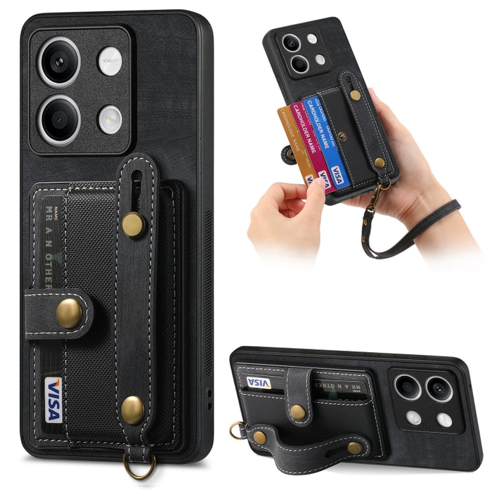 Caja retro del teléfono de la parte posterior del cuero de la cartera de la pulsera cruzada, For Xiaomi Redmi Note 13 Pro 4G, For Xiaomi 14 Pro, For Xiaomi 14, For Xiaomi Redmi Note 13, For Xiaomi Redmi Note 13 Pro+, For Xiaomi Redmi Note 13 Pro 5G    ...