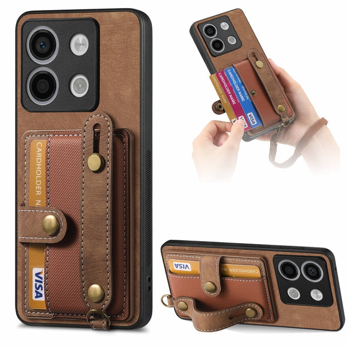 Caja retro del teléfono de la parte posterior del cuero de la cartera de la pulsera cruzada, For Xiaomi Redmi Note 13 Pro 4G, For Xiaomi 14 Pro, For Xiaomi 14, For Xiaomi Redmi Note 13, For Xiaomi Redmi Note 13 Pro+, For Xiaomi Redmi Note 13 Pro 5G    ...
