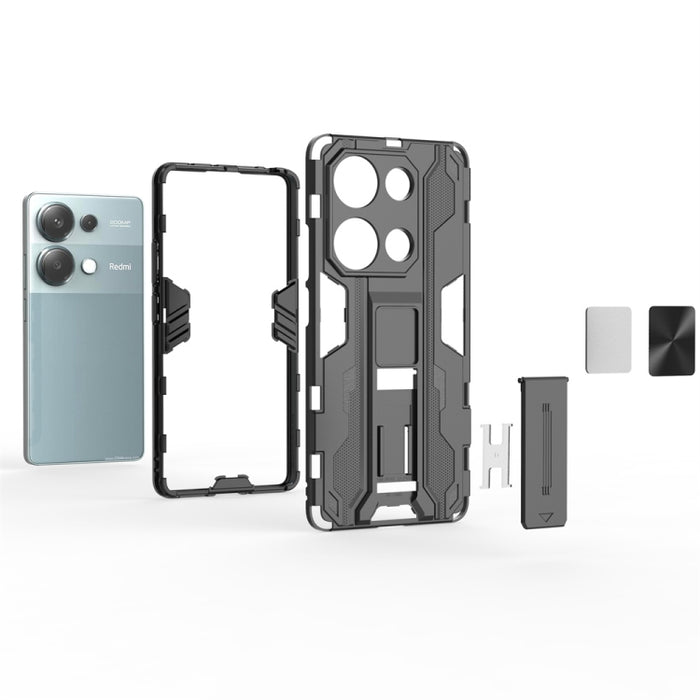 Caja híbrida del teléfono de TPU de la PC de la armadura supersónica, For  Redmi Note 13 Pro 4G