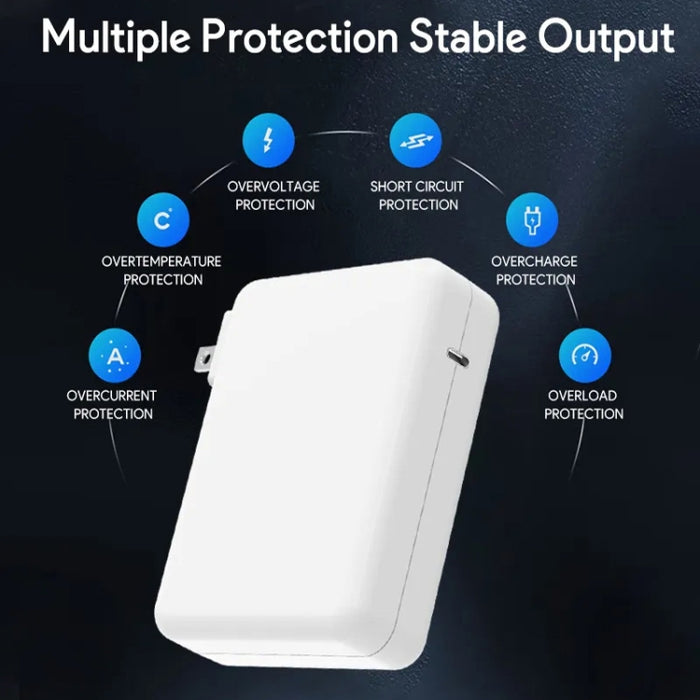 Adaptador de corriente para portátil PD3.1 140W USB-C PD + cable de datos USB-C a USB-C de 2m 5A, EU Plug, US Plug, AU Plug, UK Plug