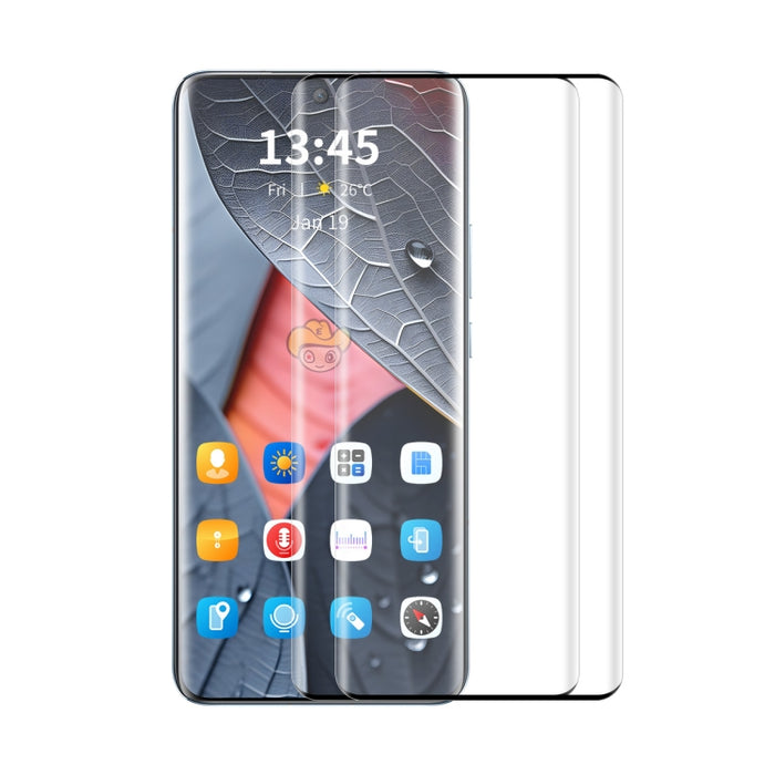 2 piezas ENKAY Hat-Prince película de vidrio templado con pegamento lateral completo doblado por calor, For Redmi Note 15 Pro+ 5G Global 163.3mm, For Redmi Note 15 5G Global 164mm, For Xiaomi 14 Pro, For Redmi Note 13 Pro+