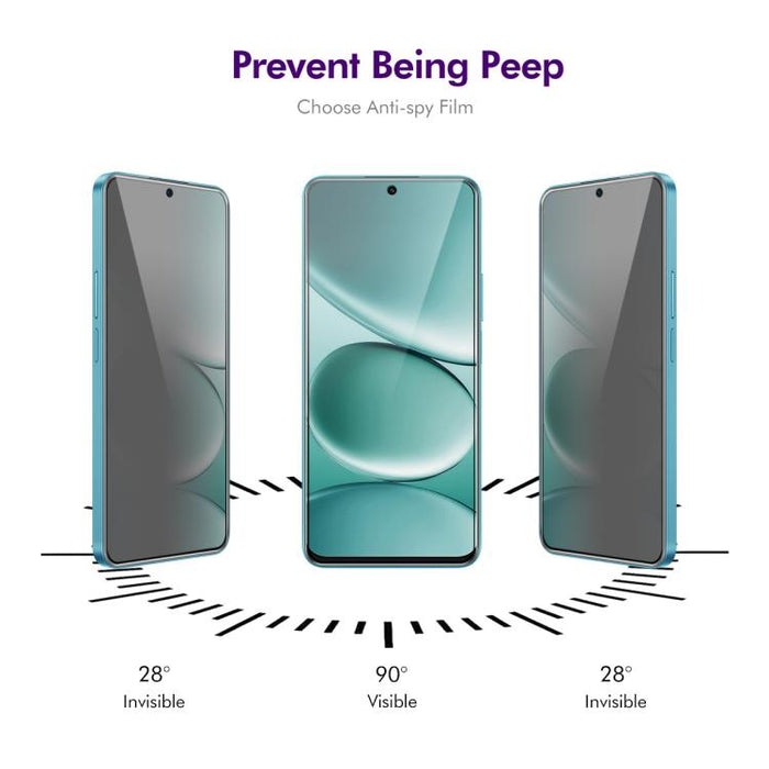 5 piezas ENKAY Hat-Prince 28 grados Anti-peeping Privacidad Pantalla de seda Película de vidrio templado, For Xiaomi 17T Pro 5G, For Redmi 15a 5G, For Xiaomi 17T 5G, For Xiaomi Poco X8 Pro Max 5G, For Xiaomi Poco X8 Pro 5G, For Redmi K90               ...