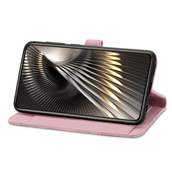Funda para teléfono de cuero con cremallera y flores en relieve, For Xiaomi Redmi Turbo 3 5G, For Xiaomi 14 Pro, For Xiaomi 14, For Xiaomi Redmi 13C, For Redmi 15C 5G / 4G Glodal 171mm
