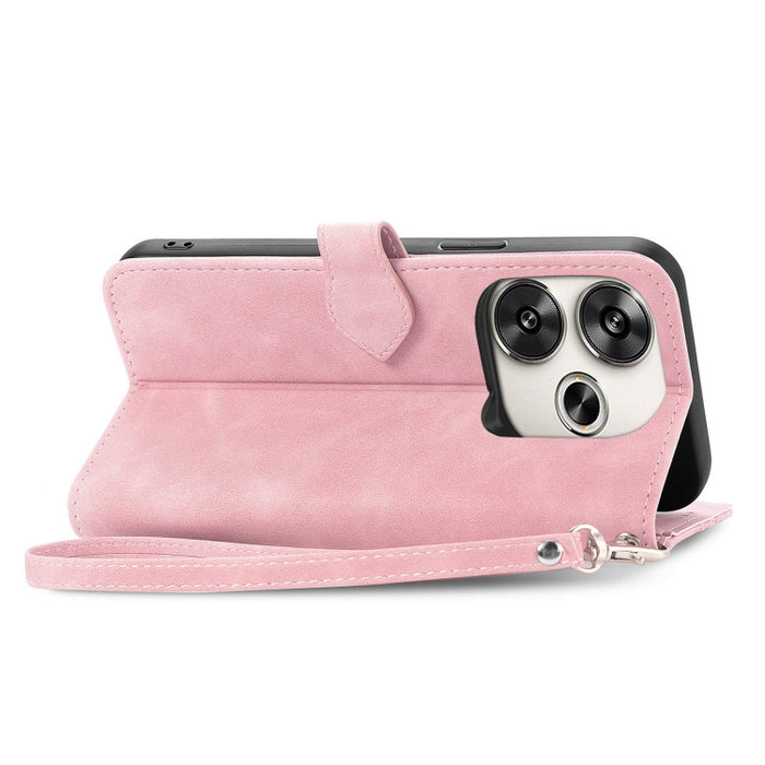 Funda para teléfono de cuero con cremallera y flores en relieve, For Xiaomi Redmi Turbo 3 5G, For Xiaomi 14 Pro, For Xiaomi 14, For Xiaomi Redmi 13C, For Redmi 15C 5G / 4G Glodal 171mm