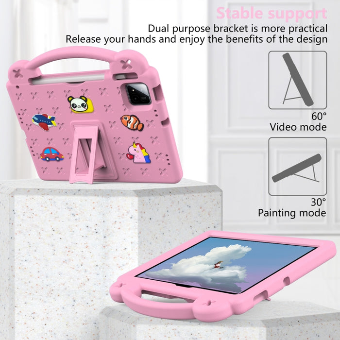 Manejar la caja a prueba de golpes de la tableta de EVA de los niños de Kickstand, For Xiaomi Pad 7 / 7 Pro 2024, For Xiaomi Redmi Pad SE 11 2023, For Xiaomi Redmi Pad SE 4G 8.7