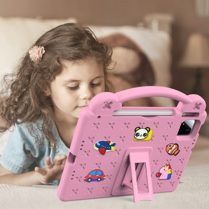 Manejar la caja a prueba de golpes de la tableta de EVA de los niños de Kickstand, For Xiaomi Pad 7 / 7 Pro 2024, For Xiaomi Redmi Pad SE 11 2023, For Xiaomi Redmi Pad SE 4G 8.7