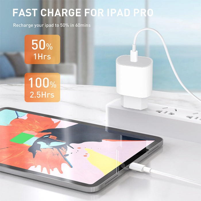 Cargador de puerto PD35W USB-C / Type-C para iPhone / iPad Series, enchufe de la UE, EU Plug
