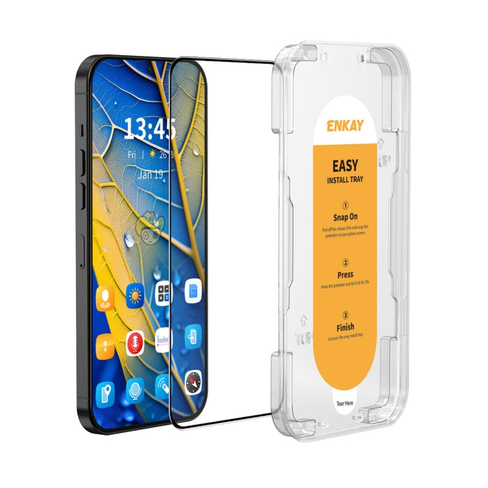 ENKAY Película de vidrio completa de silicio con alto contenido de alúmina de fácil instalación, For Redmi 15a 5G, For Redmi Note 15 Pro 5G Global 163.6mm, For Xiaomi 15T Pro, For Xiaomi 15T, For Redmi 13X, For Redmi A5 4G 171.7mm, For Redmi Note 14S 4...