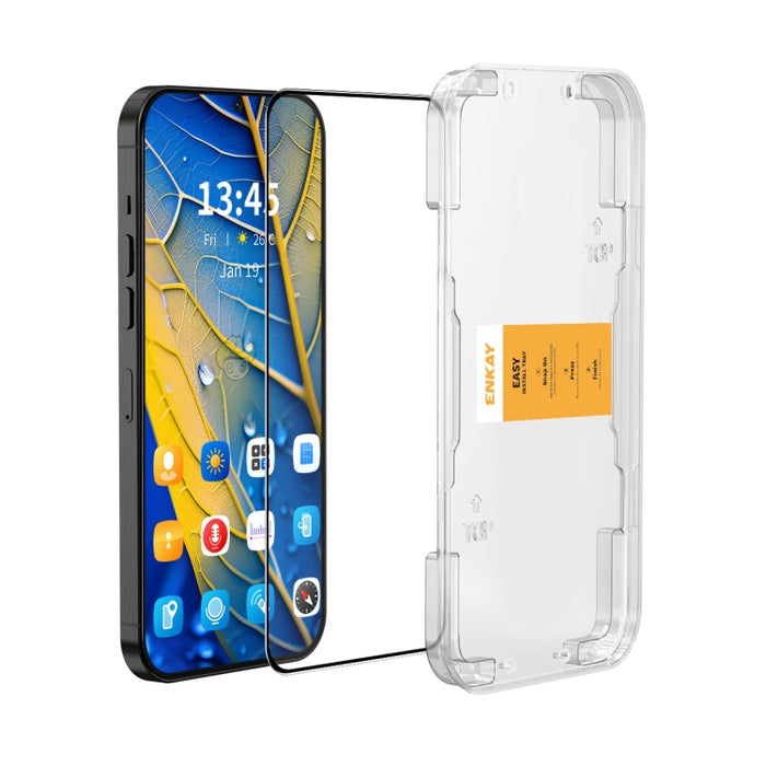 ENKAY Película de vidrio completa de silicio con alto contenido de alúmina de fácil instalación, For Redmi 15a 5G, For Redmi Note 15 Pro 5G Global 163.6mm, For Xiaomi 15T Pro, For Xiaomi 15T, For Redmi 13X, For Redmi A5 4G 171.7mm, For Redmi Note 14S 4...