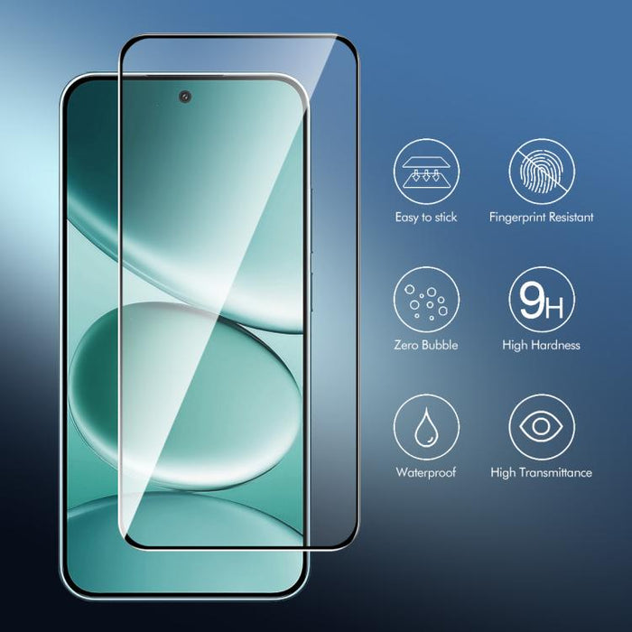 ENKAY Película de vidrio completa de silicio con alto contenido de alúmina de fácil instalación, For Redmi 15a 5G, For Redmi Note 15 Pro 5G Global 163.6mm, For Xiaomi 15T Pro, For Xiaomi 15T, For Redmi 13X, For Redmi A5 4G 171.7mm, For Redmi Note 14S 4...