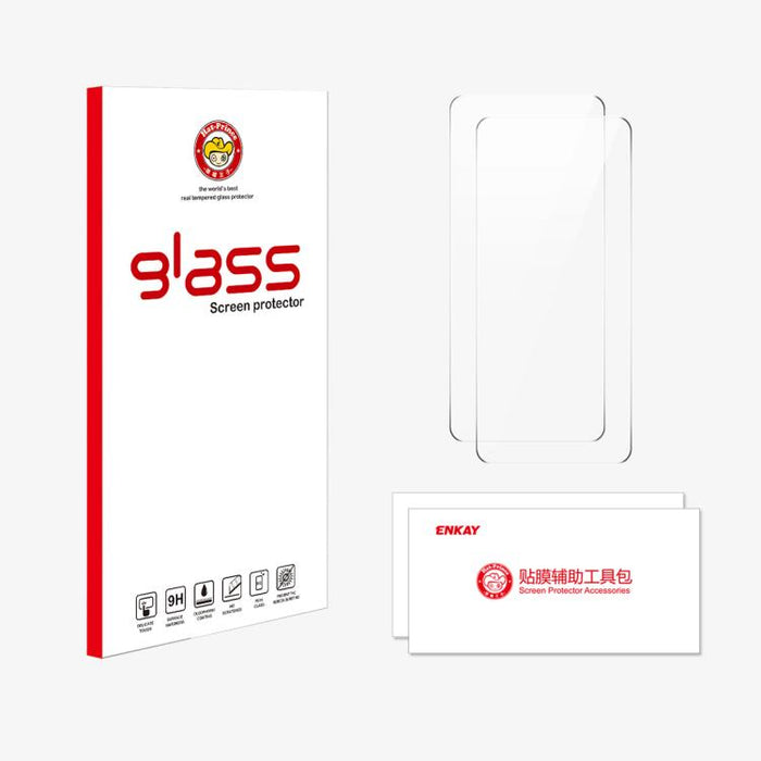 2 piezas ENKAY 9H Big Arc Edge película de vidrio templado de alto aluminio y silicio, For Redmi Note 15 Pro 5G Global 163.6mm, For Redmi 15 5G Global / 4G SEA 169.5mm, For Redmi 15 4G / 5G EU 171mm, For Redmi 15C Global 171mm / Poco C85               ...