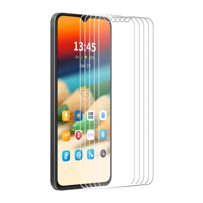 5 piezas ENKAY 9H Big Arc Edge película de vidrio templado de alto aluminio y silicio, For Redmi Note 15 Pro 5G Global 163.6mm, For Redmi 15 5G Global / 4G SEA 169.5mm, For Redmi 15 4G / 5G EU 171mm, For Redmi 15C Global 171mm / Poco C85               ...