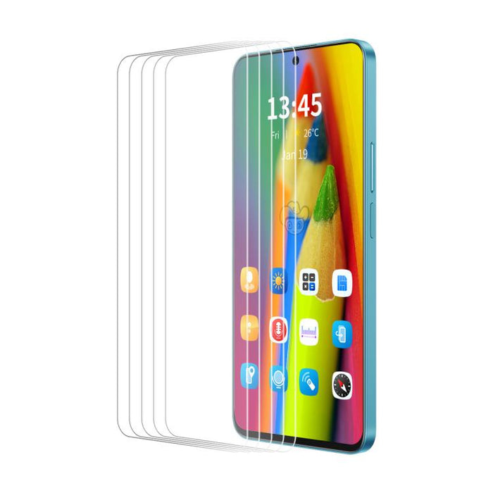 5 piezas ENKAY 9H Big Arc Edge película de vidrio templado de alto aluminio y silicio, For Redmi Note 15 Pro 5G Global 163.6mm, For Redmi 15 5G Global / 4G SEA 169.5mm, For Redmi 15 4G / 5G EU 171mm, For Redmi 15C Global 171mm / Poco C85               ...