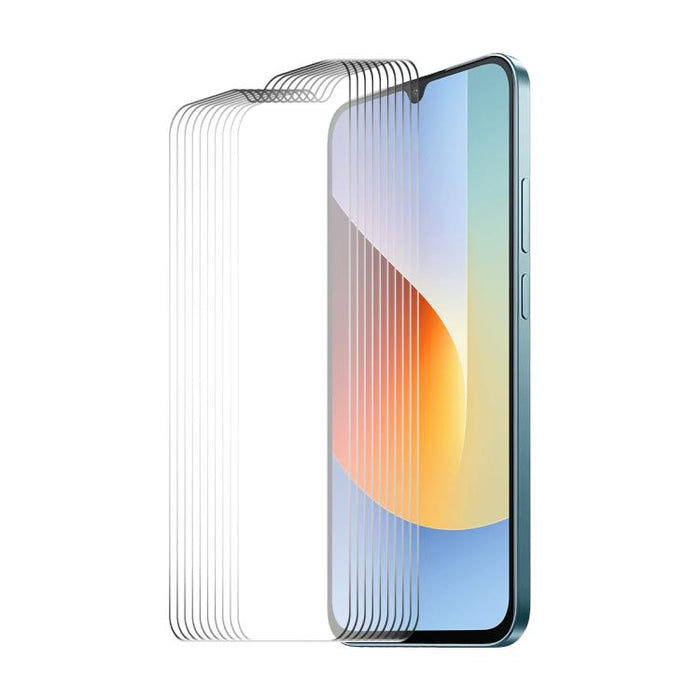 10 piezas ENKAY 9H Big Arc Edge película de vidrio templado de alto aluminio y silicio, For Redmi Note 15 Pro 5G Global 163.6mm, For Redmi 15 5G Global / 4G SEA 169.5mm, For Redmi 15 4G / 5G EU 171mm, For Redmi 15C Global 171.5mm / Poco C85            ...
