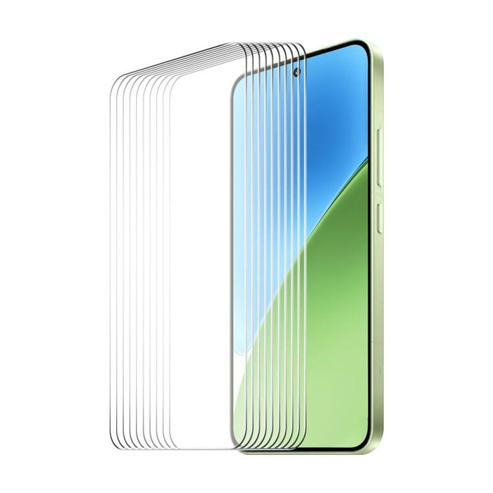 10 piezas ENKAY 9H Big Arc Edge película de vidrio templado de alto aluminio y silicio, For Redmi Note 15 Pro 5G Global 163.6mm, For Redmi 15 5G Global / 4G SEA 169.5mm, For Redmi 15 4G / 5G EU 171mm, For Redmi 15C Global 171.5mm / Poco C85            ...