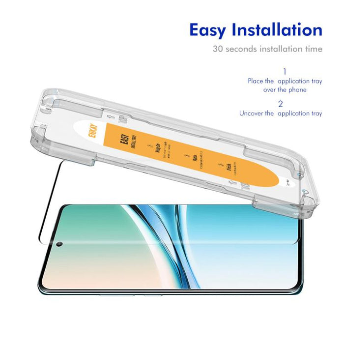 ENKAY Fácil instalación Película de vidrio templado con pegamento lateral de cobertura total y doblado en caliente, For Redmi Note 15 Pro+ 5G Global 163.3mm, For Redmi Note 15 5G Global 164mm, For Redmi Note 13 Pro+, For Xiaomi Civi 3, For Xiaomi Civi ...