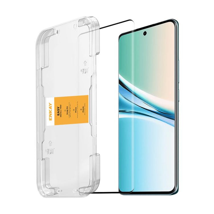 ENKAY Fácil instalación Película de vidrio templado con pegamento lateral de cobertura total y doblado en caliente, For Redmi Note 15 Pro+ 5G Global 163.3mm, For Redmi Note 15 5G Global 164mm, For Redmi Note 13 Pro+, For Xiaomi Civi 3, For Xiaomi Civi ...