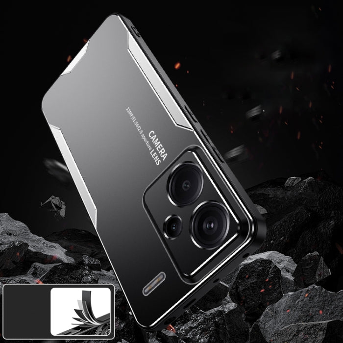 Caja híbrida del teléfono del metal de TPU de la serie Blade, For Xiaomi Redmi Note 13 Pro+, For Xiaomi Redmi K60 Ultra, For Xiaomi Redmi K70 Pro, For Xiaomi Redmi Note 12R, For Xiaomi Redmi K70, For Xiaomi Redmi Note 12T Pro, For Redmi Note 12 4G Glob...