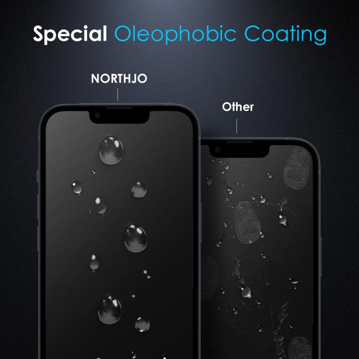 NORTHJO A++ Película de vidrio templado con impresión de seda con pegamento completo de privacidad de 28 grados, For iPhone 17 Pro Max, For iPhone 17 Pro, For iPhone 17, For iPhone Air, For iPhone 16e, For iPhone 16 Pro Max, For iPhone 16 Pro          ...