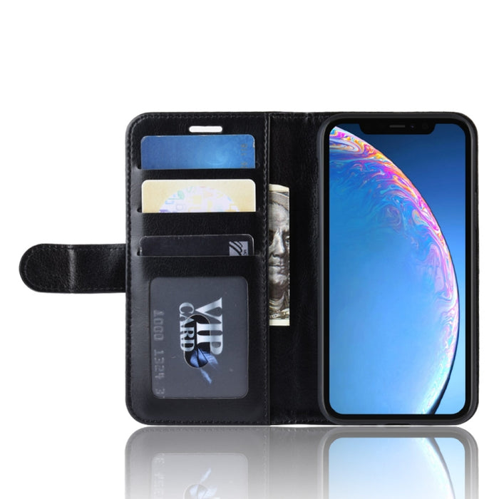 Estuche protector de cuero con tapa vertical Crazy Horse para iPhone XIR 2019, For iPhone 11