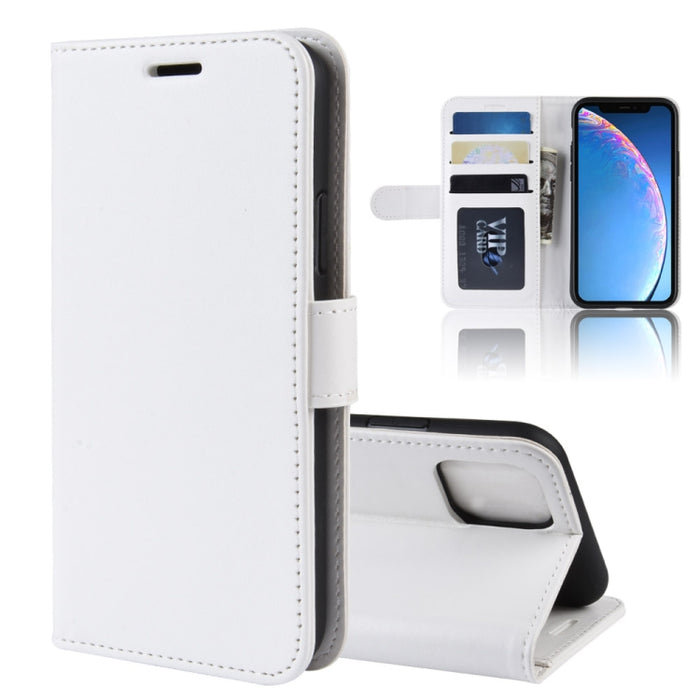 Estuche protector de cuero con tapa vertical Crazy Horse para iPhone XIR 2019, For iPhone 11