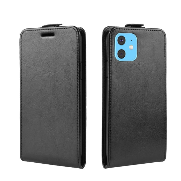 Estuche de cuero con tapa horizontal de un solo pliegue R64 Texture para iPhone XIR 2019, con soporte y ranuras para tarjetas y billetera, For iPhone 11