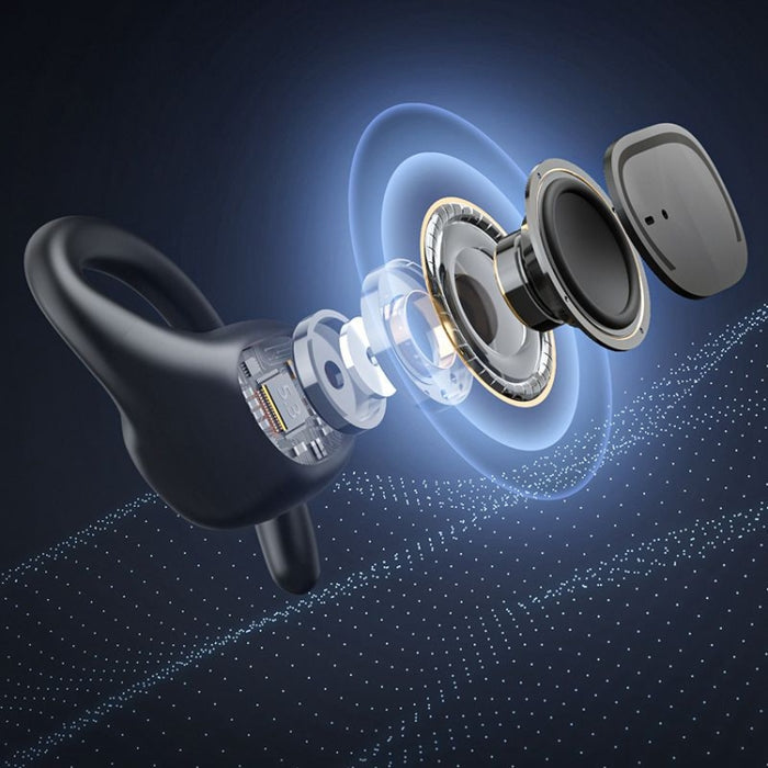 Auriculares inalámbricos S200 Auriculares Bluetooth 5.3 Auriculares deportivos con micrófono Gancho para la oreja Auriculares intrauditivos impermeables Auriculares con pantalla LED