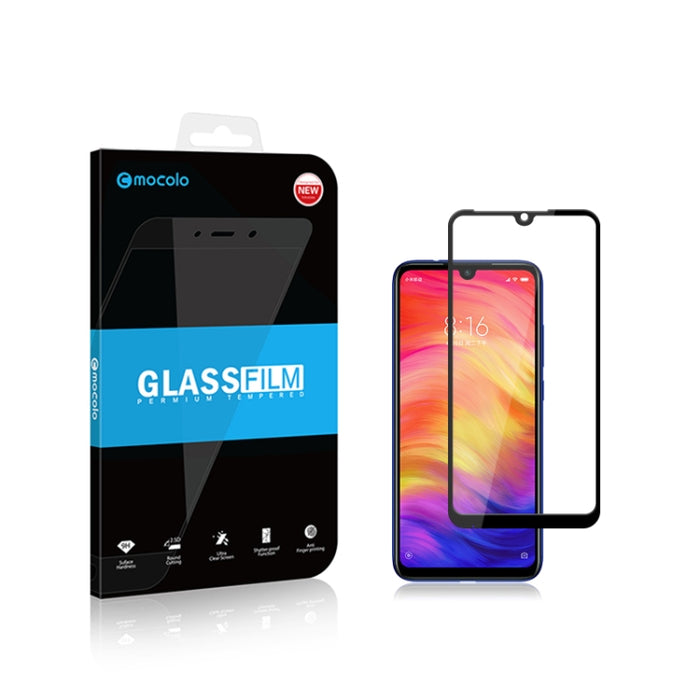 Mocolo 0.33mm 9H 2.5D Película de vidrio templado con pegamento completo, for Redmi Note7/ Redmi Note7 Pro, for Redmi Note6 Pro, for Xiaomi Mi 9, for Xiaomi 8Lite/ Redmi Note6, for Xiaomi Mi 8, for Xiaomi 6X / A2, for Xiaomi Redmi Note5 Pro            ...