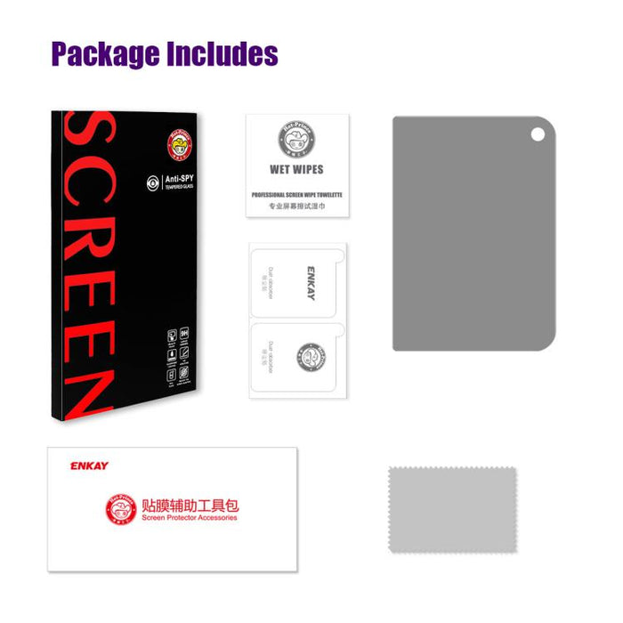 Película de vidrio templado ENKAY Hat-Prince de 28 grados para privacidad y antiespionaje, For iPhone 17 Pro Max, For iPhone 17 Pro, For iPhone 17, For iPhone Air, For iPhone 16 Pro Max, For iPhone 16 Pro, For iPhone 16 Plus, For iPhone 16             ...