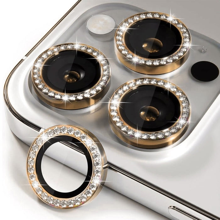 ENKAY AR - Anillo de diamante individual antirreflejo para lente de cámara, película completa de vidrio, For iPhone 16 Pro / 16 Pro Max