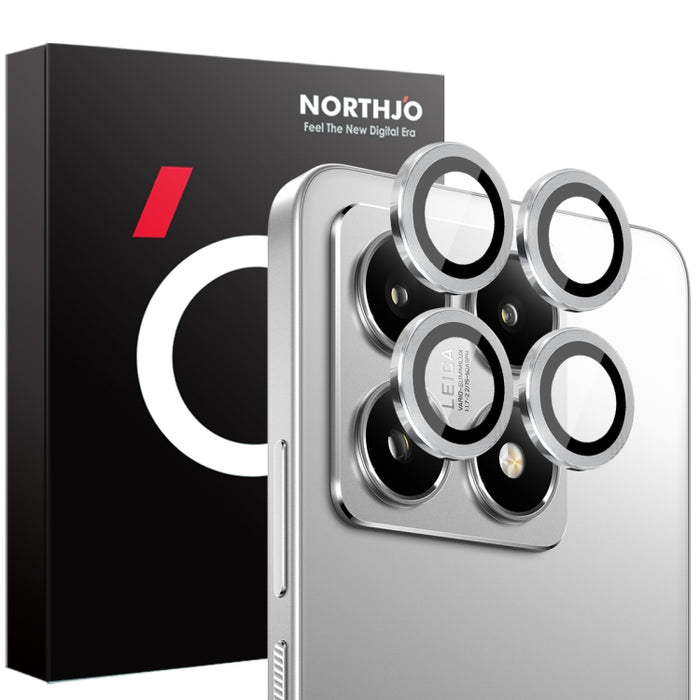 Protector de lente de cámara NORTHJO con anillo de metal y película de vidrio templado, For Xiaomi 14T Pro 5G, For Xiaomi 14T 5G
