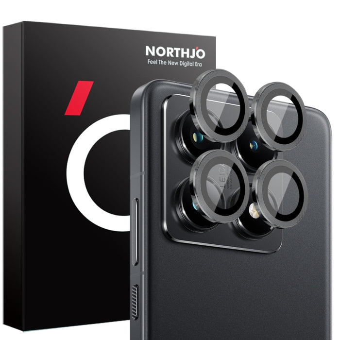 Protector de lente de cámara NORTHJO con anillo de metal y película de vidrio templado, For Xiaomi 14T Pro 5G, For Xiaomi 14T 5G