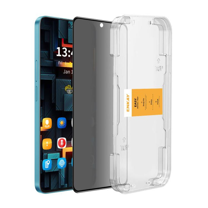 Película de vidrio templado antiespías de fácil instalación ENKAY, For Xiaomi Poco M7 Pro 5G, For Redmi A4 5G, For Redmi Note 14 5G, For Redmi K70 Ultra, For Xiaomi Poco M6 Plus, For Xiaomi Redmi 14R / 14C, For Xiaomi 14T / 14T Pro
