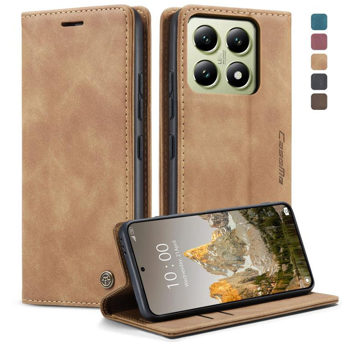 Funda de cuero para teléfono con tapa horizontal multifuncional CaseMe 013, For Xiaomi 17T 5G, For Xiaomi 17 Ultra, For Redmi Note 15 Pro 4G Global 163.2mm, For Redmi Note 15 Pro 5G Global 163.6mm, For Xiaomi 17, For Xiaomi 15T Pro, For Xiaomi 15T     ...