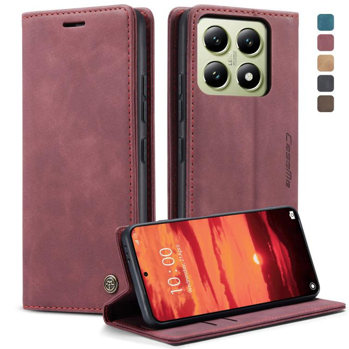 Funda de cuero para teléfono con tapa horizontal multifuncional CaseMe 013, For Xiaomi 17T 5G, For Xiaomi 17 Ultra, For Redmi Note 15 Pro 4G Global 163.2mm, For Redmi Note 15 Pro 5G Global 163.6mm, For Xiaomi 17, For Xiaomi 15T Pro, For Xiaomi 15T     ...