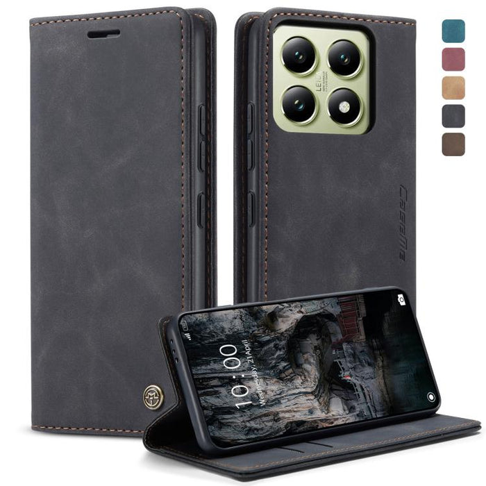 Funda de cuero para teléfono con tapa horizontal multifuncional CaseMe 013, For Xiaomi 17T 5G, For Xiaomi 17 Ultra, For Redmi Note 15 Pro 4G Global 163.2mm, For Redmi Note 15 Pro 5G Global 163.6mm, For Xiaomi 17, For Xiaomi 15T Pro, For Xiaomi 15T     ...